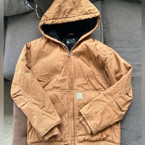 Carhartt - Youth XL (18-20) coat, flannel, quilt lined, warm.